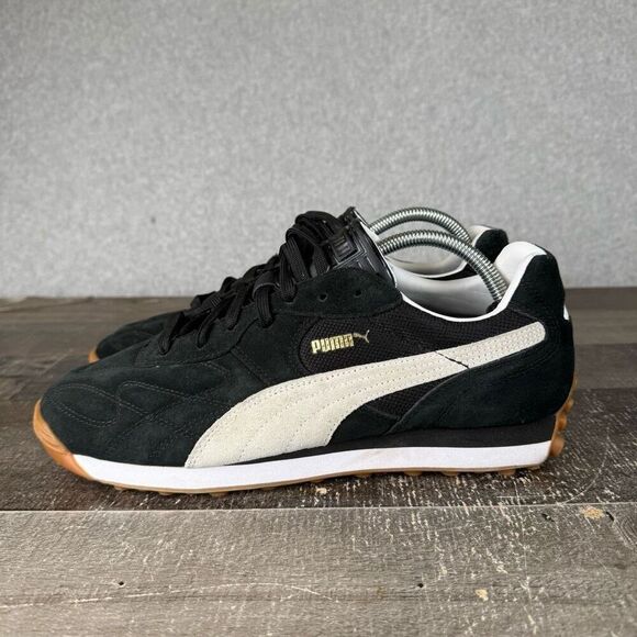 Puma Mens Size 9.5 Avanti Street Snealers Black White Football Inspired Design - Picture 5 of 9